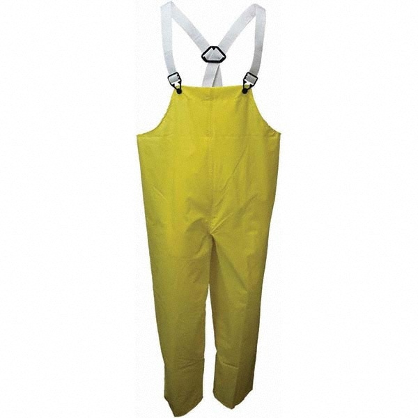 Bib Overalls: Size 6XL, ASTM D6413, Yellow, Nylon