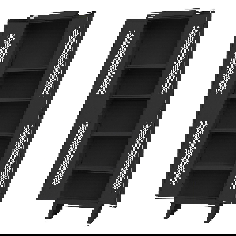 Storage Cabinets; Cabinet Type: Ventilated Storage ; Cabinet Material: Steel ; Width (Inch): 18-1/32 ; Depth (Inch): 36-1/8 ; Cabinet Door Style: Recessed ; Height (Inch): 77-3/4