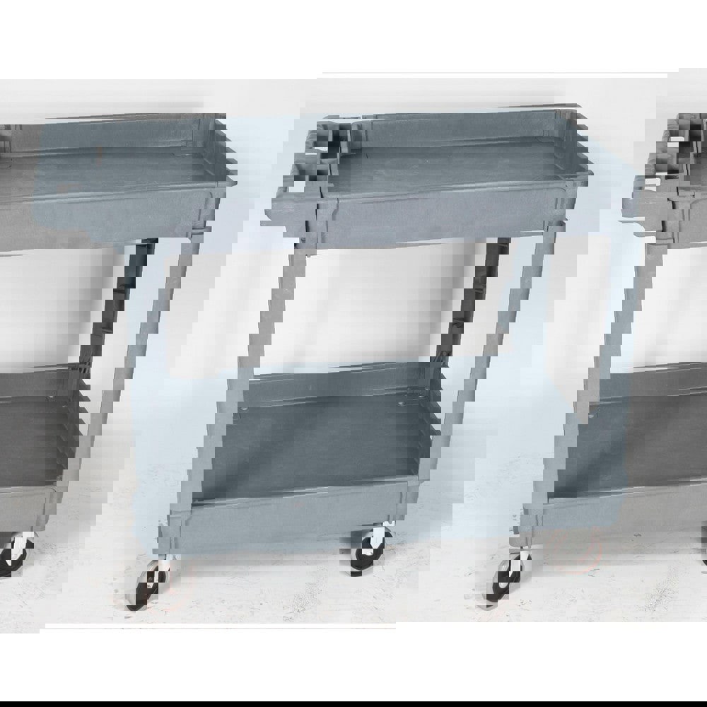 Shelf Utility Cart: Plastic, Gray