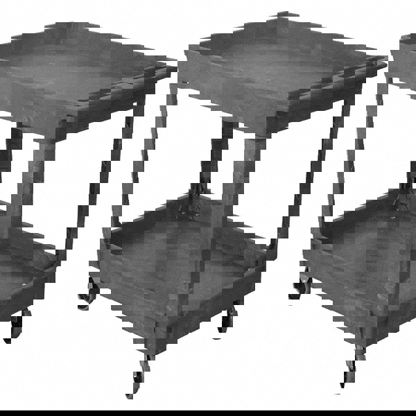 Service Utility Cart: Plastic, Gray