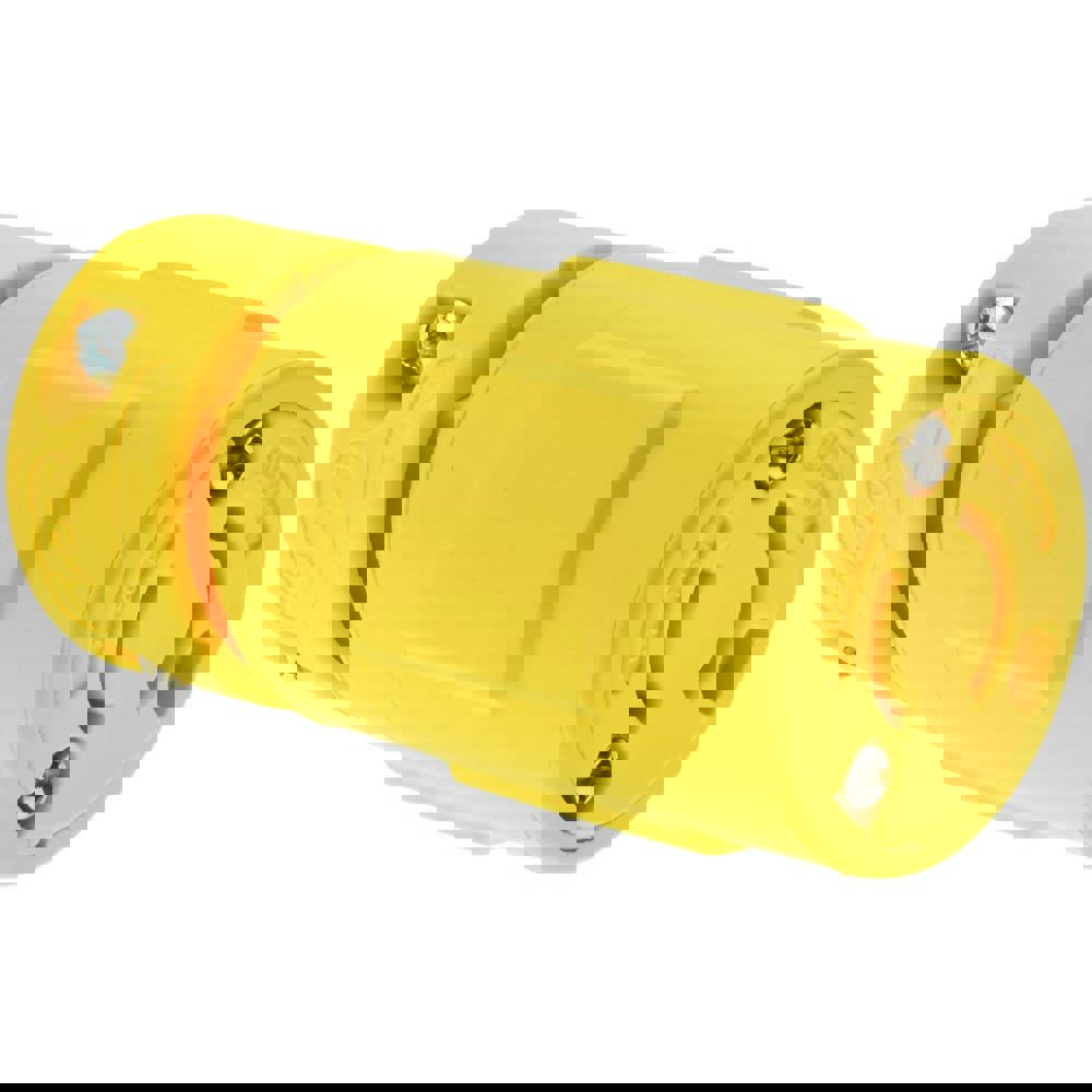 Locking Inlet: Connector, Industrial, L2-20, 250V, Yellow