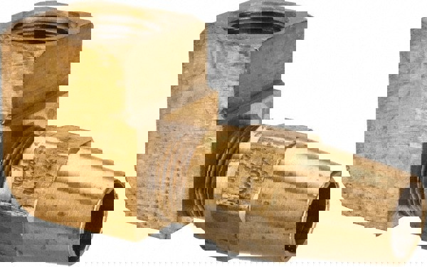 Compression Tube Female Elbow: 3/8-18