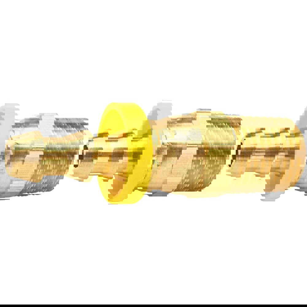 Barbed Push-On Hose Fittings; Fitting Type: Male Swivel ; Inside Diameter (Inch): 1/2 ; Material: Brass ; Thread Standard: NPTF ; Thread Size: 1/2-14 ; Barb Size: 1/2 (Inch)