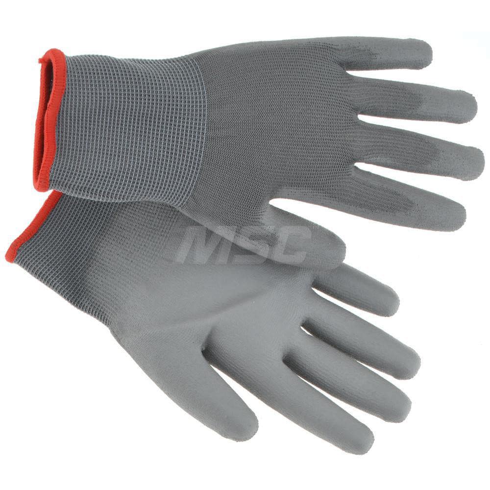 Work Gloves: PRO-SAFE Size Small, Polyurethane-Coated Nylon, General Purpose