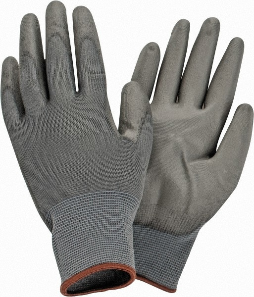 Work Gloves: PRO-SAFE Size Large, Polyurethane-Coated Nylon, General Purpose