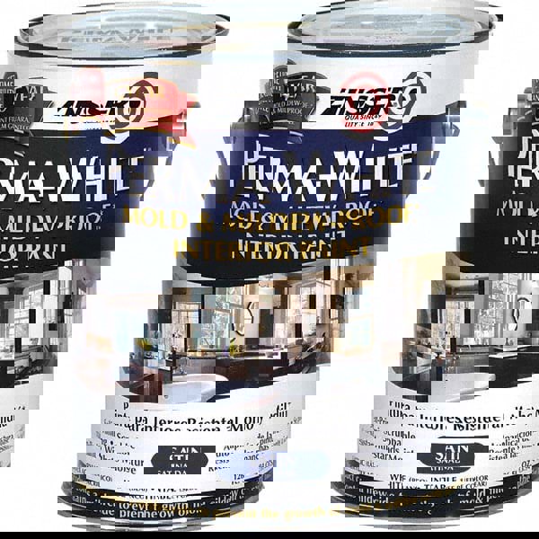 Industrial Enamel Paint: 10 gal, Satin, White