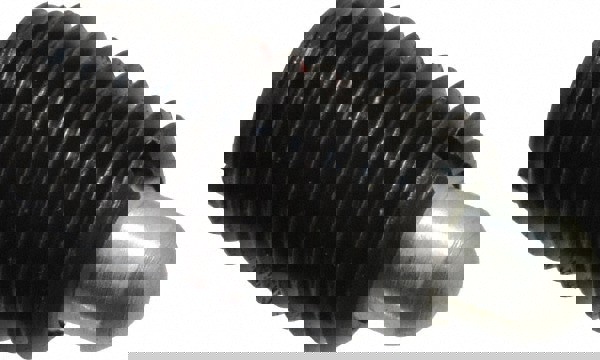 Threaded Spring Plunger: M12 x 1.75, 20.5 mm Thread Length, 6.3 mm Dia, 6.5 mm Projection