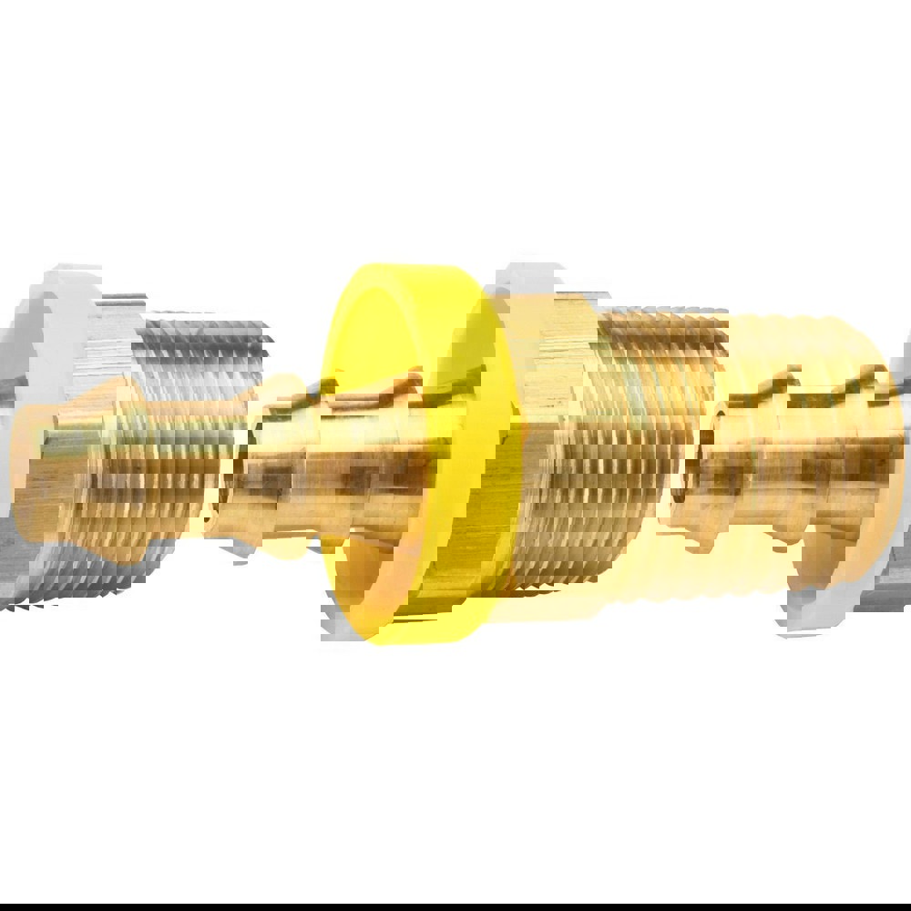 Barbed Push-On Hose Fittings; Fitting Type: Male ; Inside Diameter (Inch): 3/8 ; Material: Brass ; Thread Standard: NPTF ; Thread Size: 3/8-18 ; Barb Size: 3/8 (Inch)