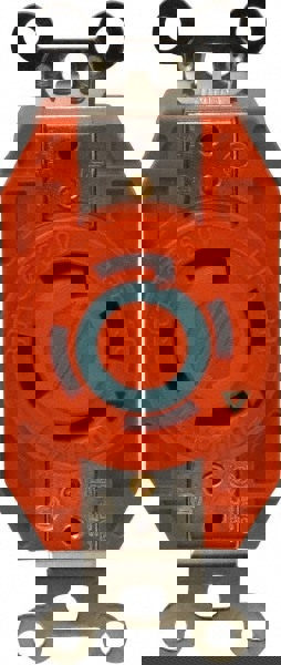 Straight Blade Single Receptacle: NEMA L15-30R, 30 Amps, Isolated Ground