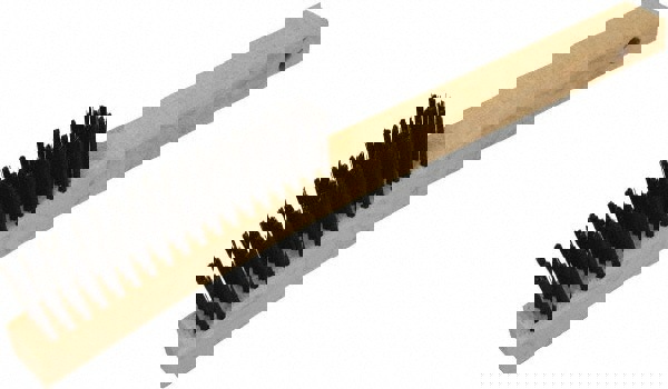 Wire Duster Brush, 18 Rows, 3 Columns, Steel