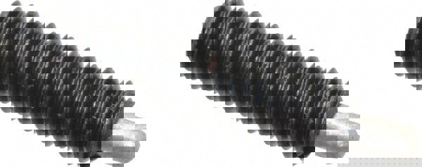 Threaded Spring Plunger: M6 x 1, 25 mm Thread Length, 3.02 mm Dia, 5 mm Projection