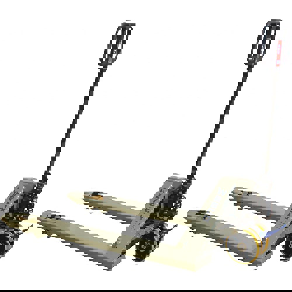 Pallet Trucks/Jacks; Type: Quick Lift Pallet Truck ; Control Type: Hand ; Load Capacity (Lb. - 3 Decimals): 5500.000 ; Outside Fork Width: 27in ; Maximum Lifting Height: 8in ; Minimum Lifting Height: 3in