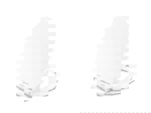 Elongated Closed Front with Cover Toilet Seat in White