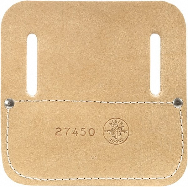 Tie-Wire Pad: 1 Pocket, Leather, Tan
