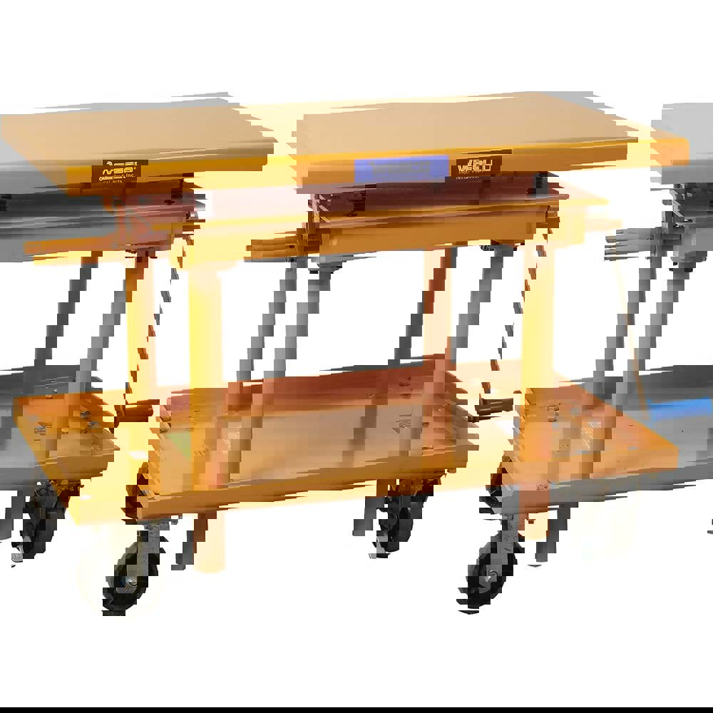 Mobile Hand Lift Table: 2,200 lb Capacity, 24