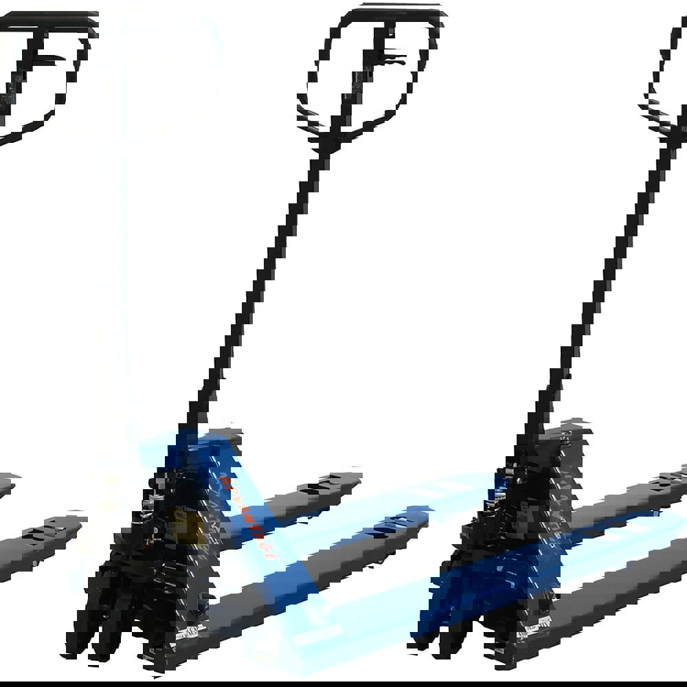 Pallet Trucks/Jacks; Type: Advantage Pro Pallet Truck ; Control Type: Hand ; Load Capacity (Lb. - 3 Decimals): 5500.000 ; Outside Fork Width: 21in ; Maximum Lifting Height: 7.5in ; Minimum Lifting Height: 2.9in