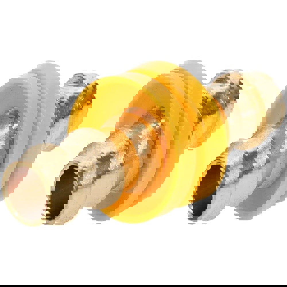 Barbed Push-On Hose Splicer: Brass