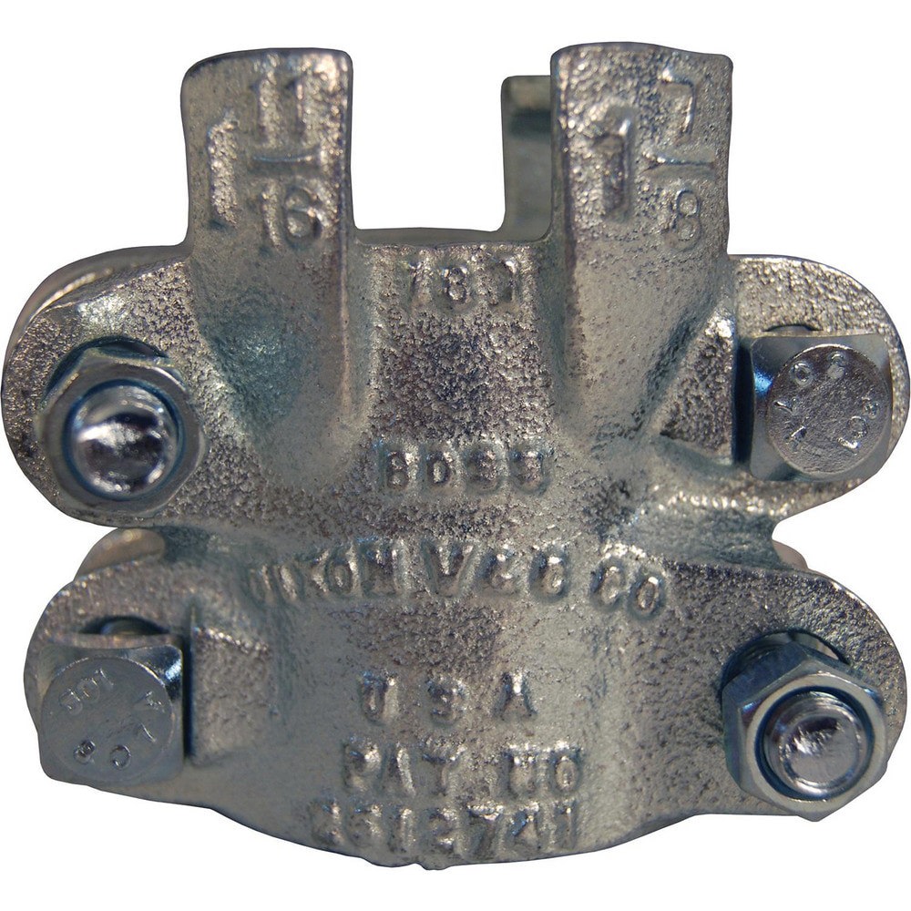 Ground Joint Hose Couplings; Thread Type: Non-Threaded ; Type: 4-Bolt Clamp ; Material: Plated Iron ; Size: 2 in ; Style: 4-Bolt Clamp ; Minimum Hose Outside Diameter (Decimal Inch): 2.75