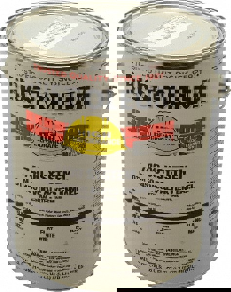 Industrial Enamel Paint: 10 gal, Flat, White