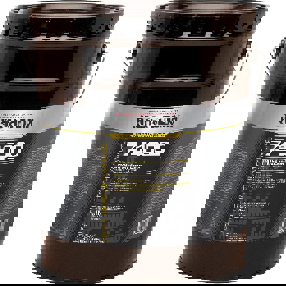 Industrial Enamel Paint: 5 gal, Gloss, White