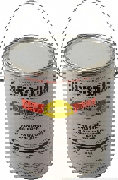 Industrial Enamel Paint: 10 gal, High-Gloss, White