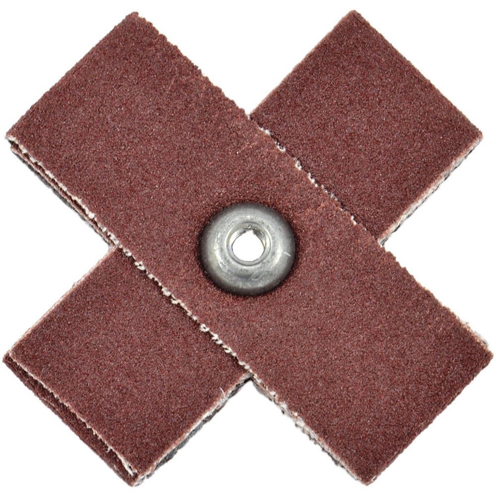 Cross & Square Pads; Pad Type: Cross ; Abrasive Type: Coated ; Grade: Fine ; Grit: 120 ; Eyelet Size: 3-48 ; Pad Length: 1.0000