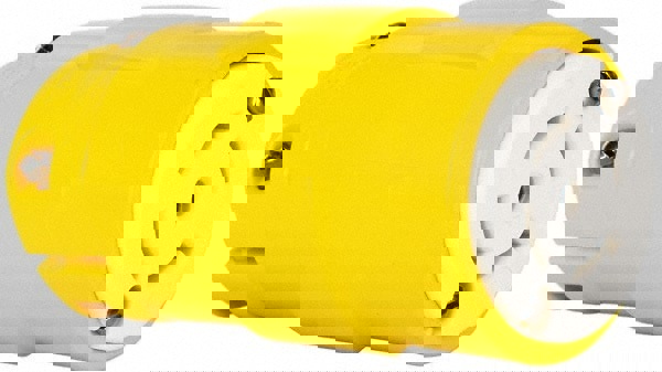 Straight Blade Connector: Industrial, L23-20, Yellow