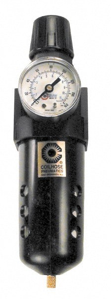 FRL Combination Unit: 3/4 NPT, Standard, 1 Pc Filter/Regulator with Pressure Gauge