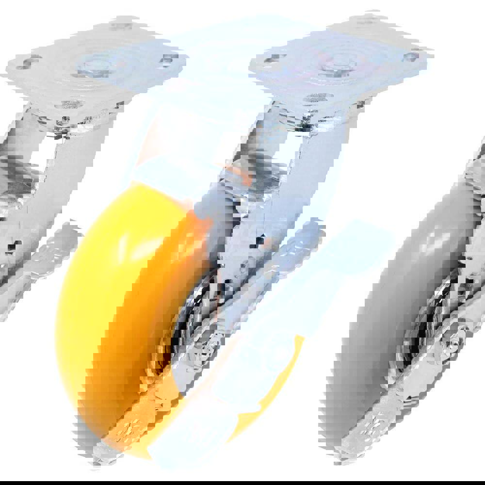 Top Plate Caster: Polyurethane, 5