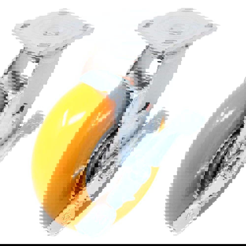 Top Plate Caster: Polyurethane, 6