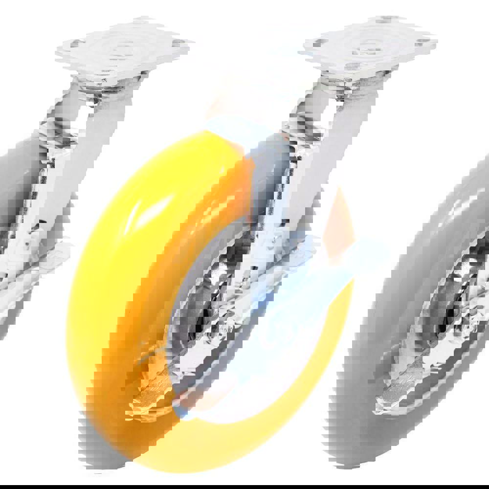 Top Plate Caster: Polyurethane, 8