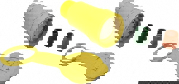 Locking Inlet: Connector, Industrial, L5-20, 125V, Yellow