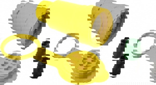 Locking Inlet: Connector, Industrial, L6-20, 250V, Yellow