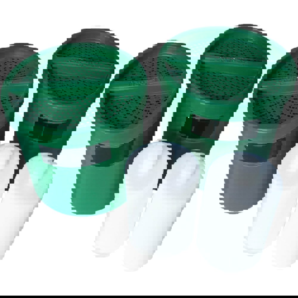 Drum Vents; Vent Type: Drum Filter Cartridge ; Vacuum Relief: Automatic ; Body Material: Polyethylene ; Color: Green ; UNSPSC Code: 40161809