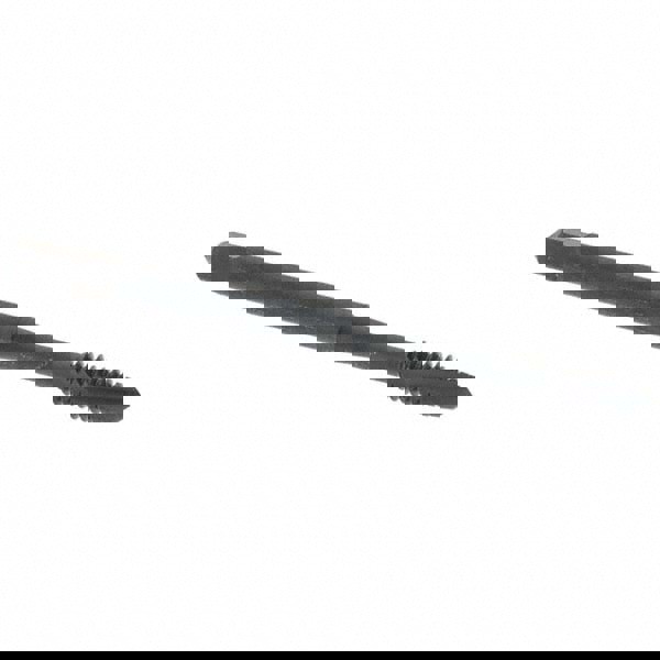 Spiral Point Tap: #6-32 UNC, 2 Flutes, Plug Chamfer, HSS-E Vanadium, Steam Oxide Coated