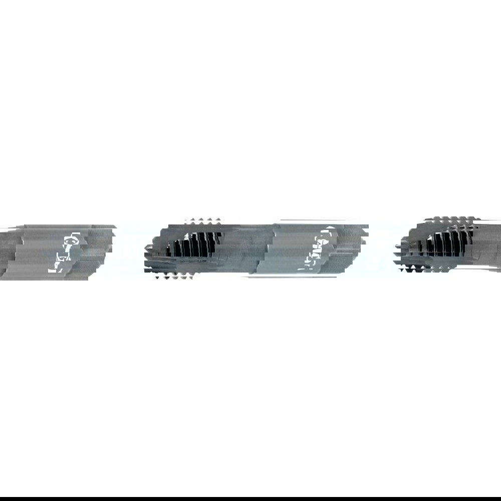 Spiral Point Tap: #6-32 UNC, 2 Flutes, Plug Chamfer, HSS-E Vanadium, Steam Oxide Coated