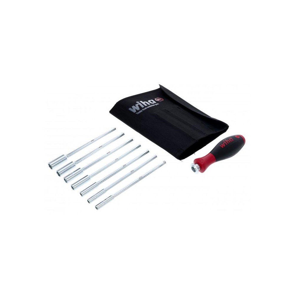 Nut Driver Set: 8 Pc, 5 to 10 mm, Standard Shaft, Ergonomic Handle