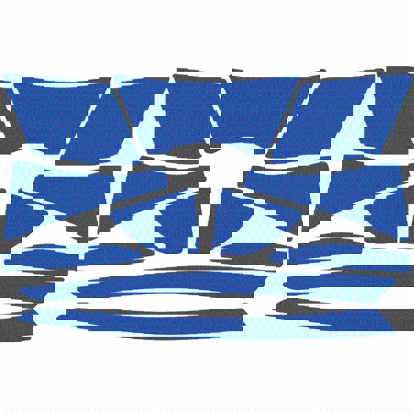 Hard Hat Reflective Kit: High Density Polyethylene, Blue