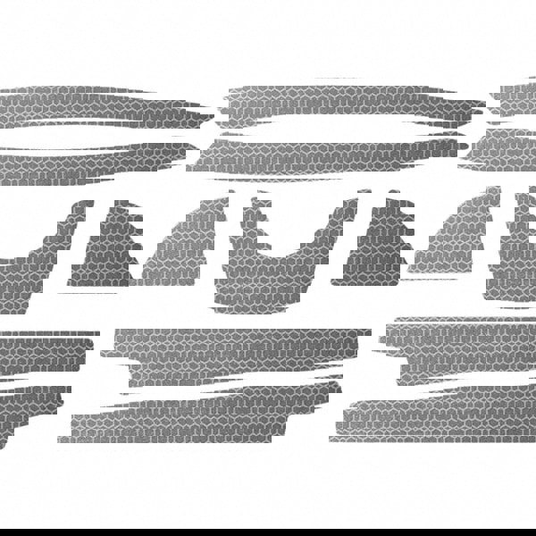 Hard Hat Reflective Kit: High Density Polyethylene, Silver