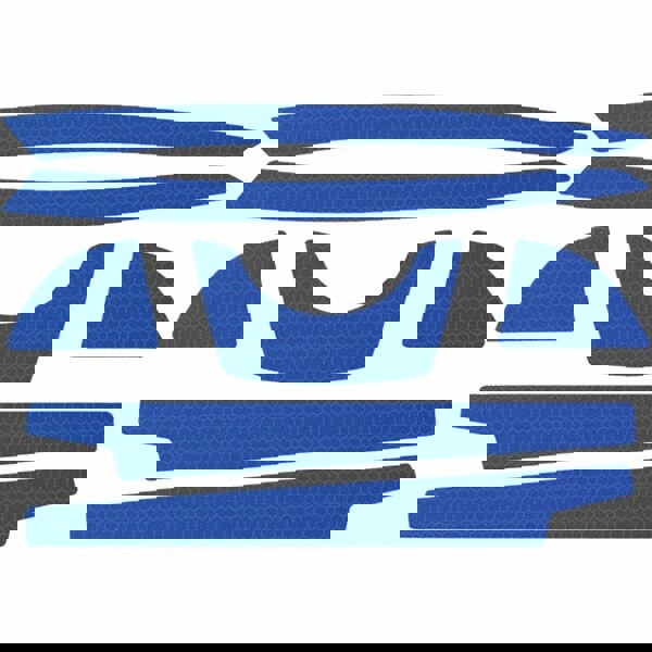 Hard Hat Reflective Kit: High Density Polyethylene, Blue