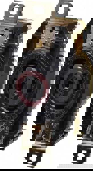 277/208 VAC, 30 Amp, L22-30R NEMA, Self Grounding Receptacle