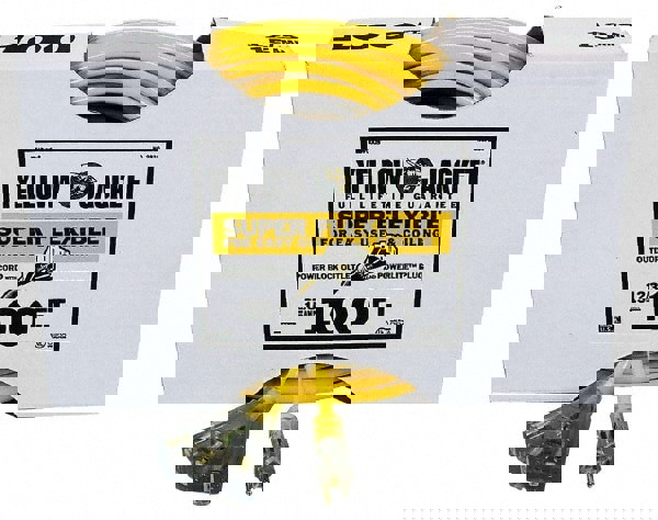 100' 12/3 YELLOWJACKET CORD W/POWER BLOCK