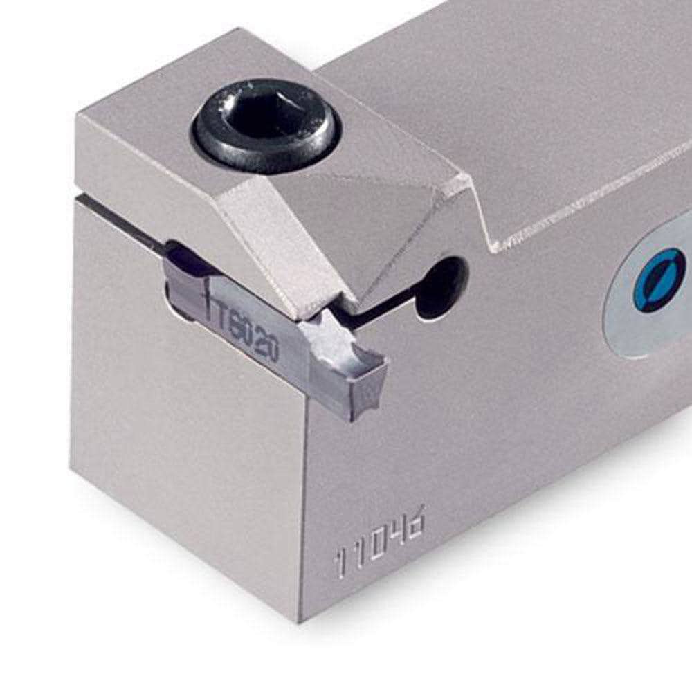 Indexable Grooving Toolholders; Toolholder Type: External Grooving ; Insert Seat Size: 2; 3; 4 ; Cutting Direction: Right Hand ; Maximum Depth of Cut (Decimal Inch): 0.1890 ; Minimum Groove Width (Decimal Inch): 0.1180 ; Toolholder Style: TGFPR