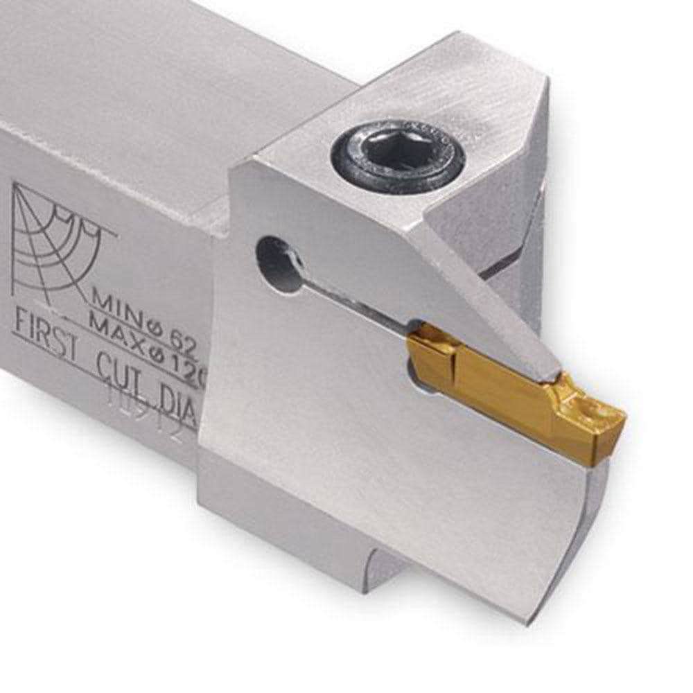 Indexable Grooving Toolholders; Toolholder Type: Face Grooving ; Insert Seat Size: 3 ; Cutting Direction: Right Hand ; Maximum Depth of Cut (Decimal Inch): 0.5900 ; Minimum Groove Width (Decimal Inch): 0.1040 ; Toolholder Style: TTFR