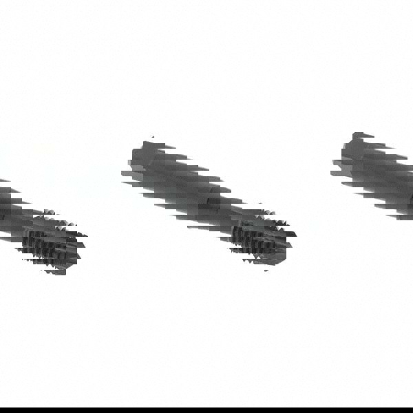 Spiral Point Tap: 1/4-28 UNF, 3 Flutes, Plug Chamfer, 3B Class of Fit, HSS-E Vanadium, Steam Oxide Coated