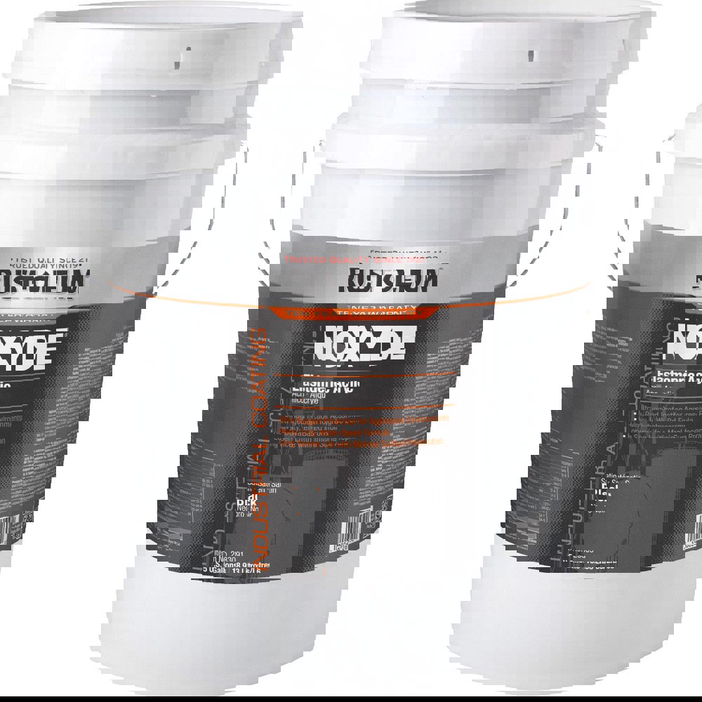 Industrial Enamel Paint: 5 gal, Satin, Black