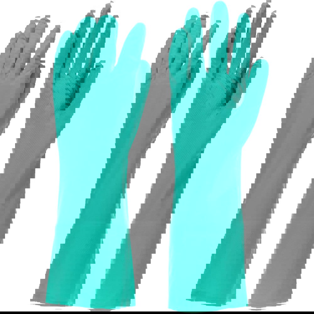 Chemical Resistant Gloves: PRO-SAFE Size Medium, 11.00 mil, Nitrile, Unsupported