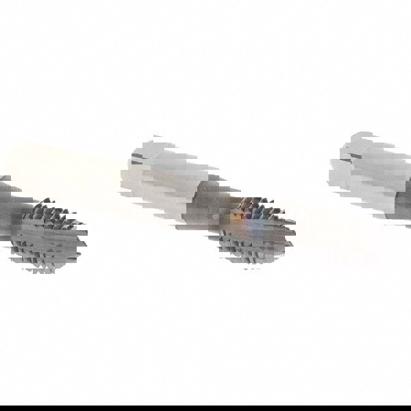 Spiral Point Tap: 3/8-16 UNC, 3 Flutes, Plug Chamfer, 3B Class of Fit, HSS-E Vanadium, TiCN Coated