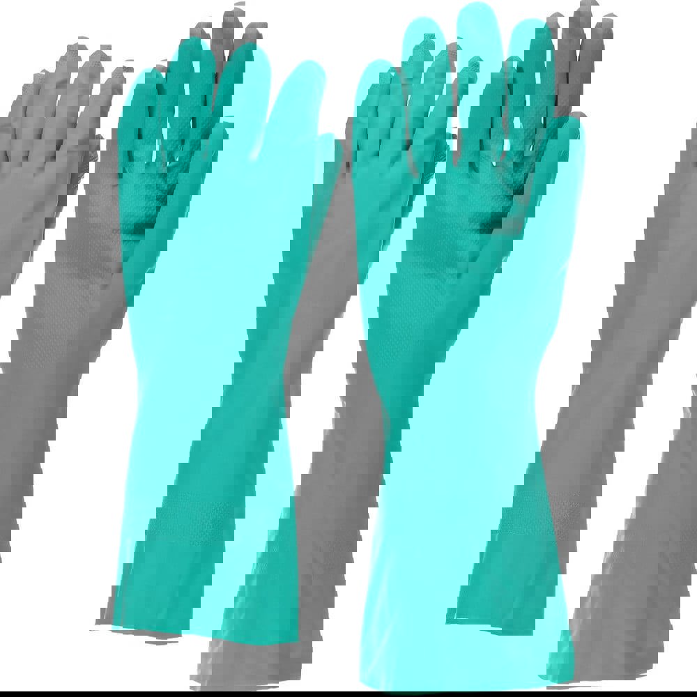 Chemical Resistant Gloves: PRO-SAFE Size Large, 15.00 mil, Nitrile, Unsupported