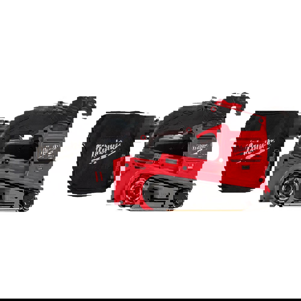 Belt & Straight Line Sanders; Batteries Included: No ; Belt Length: 18in ; Belt Width: 3in ; Exhaust Location: Bottom ; Battery Chemistry: Lithium-ion ; Battery Series: M18